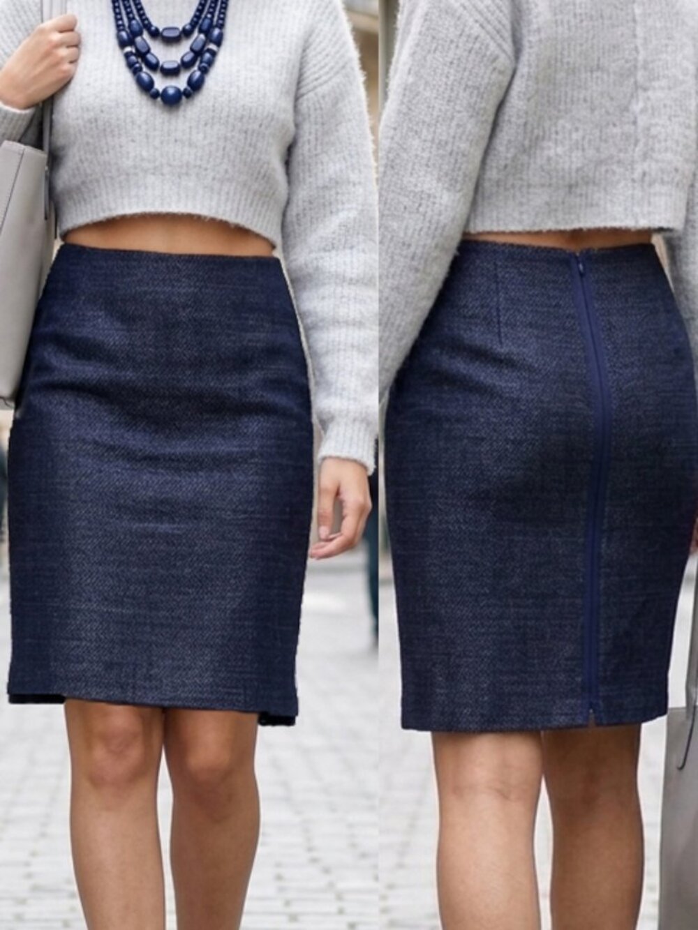 NWT Blue Elie Tahari "Bennet" skirt